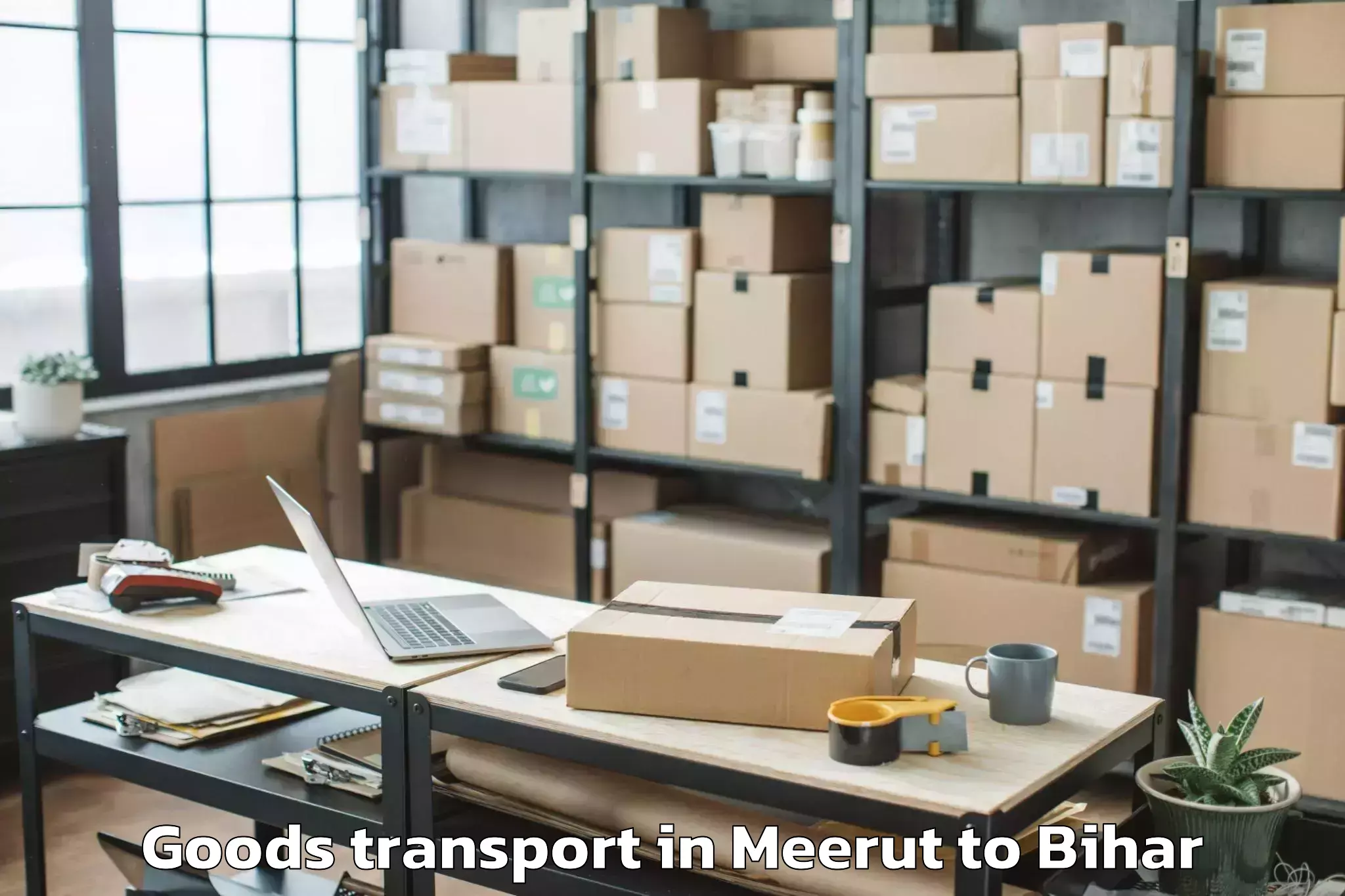 Discover Meerut to Barhara Goods Transport